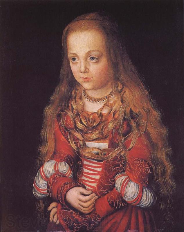 Lucas Cranach the Elder Prinsessa of Saxony France oil painting art